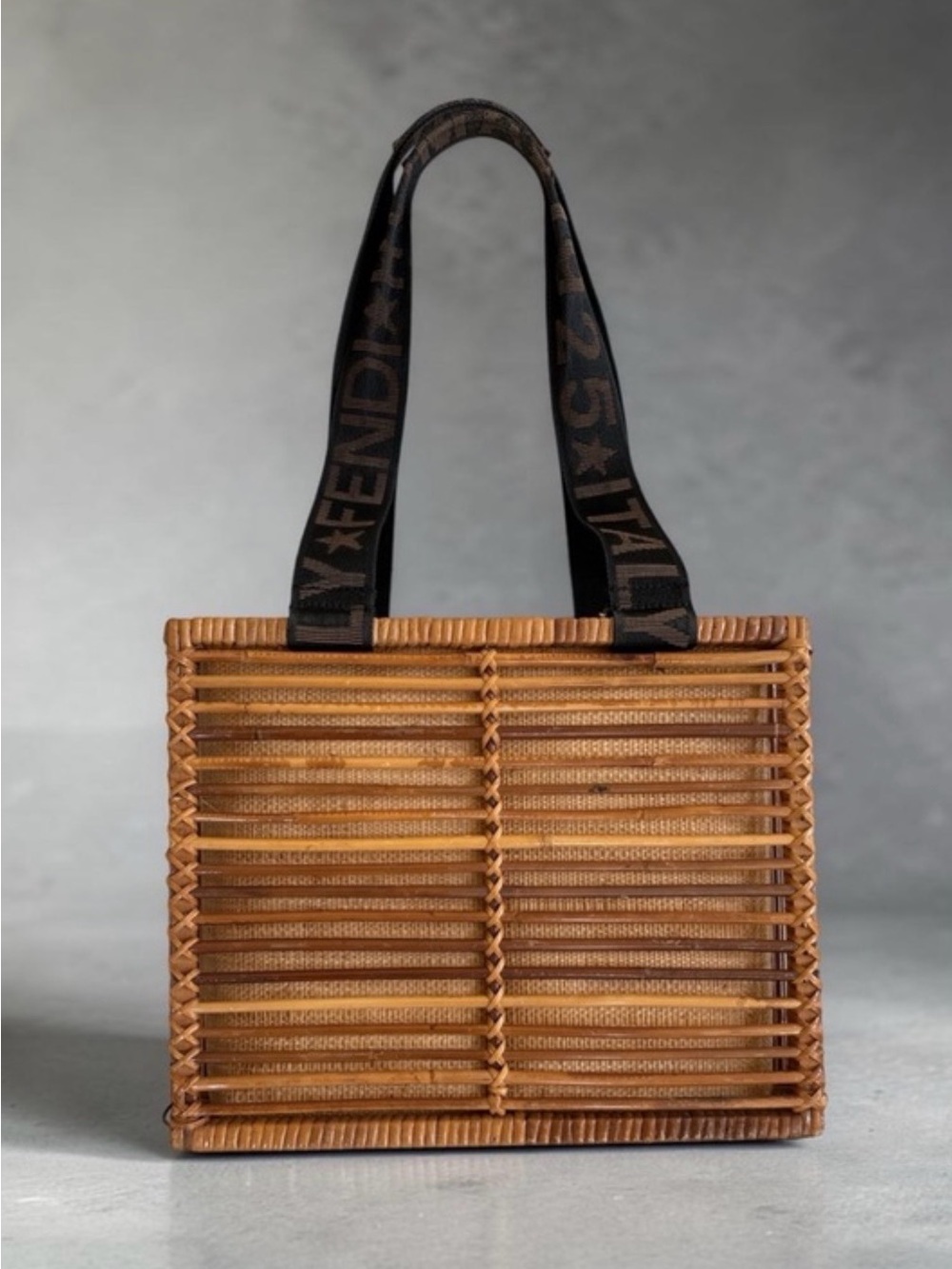 FENDI Rattan Basket Bag